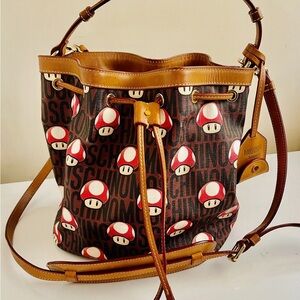 Moschino Fun Mushroom Print Shoulder Bag